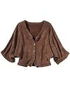 Spiegel Cropped Chenille Cardigan