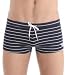Emporio Armani Horizontal Stripes Lycra Swim Square Cut Trunk 2P402-211126