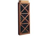 Wine Cellar Innovations Designer Series Collection Premium Redwood with Dark Walnut Stain Solid Diamond Cube 72x24x13-in.