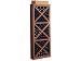 Wine Cellar Innovations Designer Series Collection Premium Redwood with Dark Walnut Stain Solid Diamond Cube 72x24x13-in.