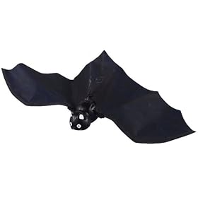 Flying Black Bat Halloween Prop