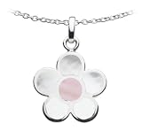 Kit Heath Sterling Silver 9E05Ps Womens Pink Shell Pendant + Chain
