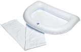 Duro-Med Inflatable Crescent Shaped Shampoo Basin, White