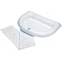 Duro-Med Inflatable Crescent Shaped Shampoo Basin, White