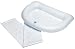 Duro-Med Inflatable Crescent Shaped Shampoo Basin, White