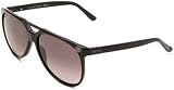 Gucci Women's 3501/S Rectangle Sunglasses, Black Frame/Grey Gradient Lens, One Size