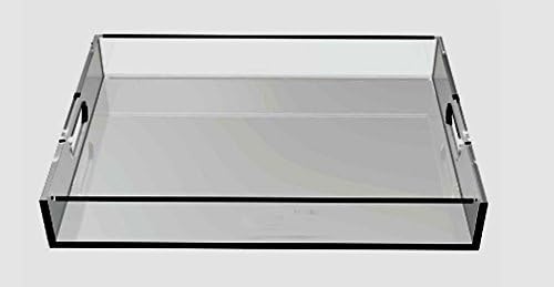 Heavy-duty Clear Acrylic Serving Tray, Lucite Fruit Trays for Bar,hotel,restaurant,cafe by Yarki