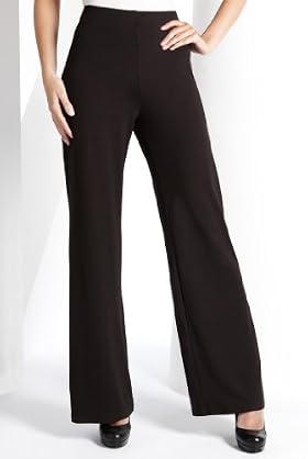Petite Wide Leg Stretch Jersey Trousers