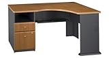 SERIES A: NATURAL CHERRY EXPANDABLE CORNER DESK