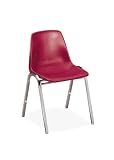 Stacking Chair, 19-1/4x19-7/8x30-1/2, 4/CT, Blue, Sold as 1 carton