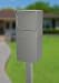 dVault Full Service Locking Mailbox, Gray Post/Column Mount Delivery Vault, Box and Center Mount In-Ground Post Kit, DVU0050PI-2-KIT, Gray