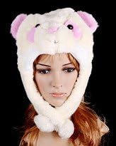 Animal Hat Plush (Fuzzy Bear)