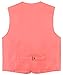 BOY'S Dress Vest & BOW TIE Solid CORAL PINK Color Bow Tie Set