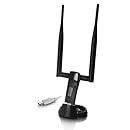 Netis WF2190 Wireless AC1200 Long-Range USB Adapter, Supports Windows, Mac, Linux, 5dBi High Gain Antennas, Free USB Cradle