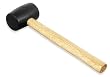 Black Rubber Mallet-Wood - Ounce