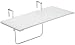 Videx 16401 Balkonklapptisch Marmor Bianco Design 51x102cm rechteckig
