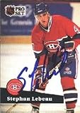 Stephane Richer, Montreal Canadiens, 1990 Bowman Autographed Card