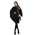 100% Cashmere Poncho - Black by Catherine Robinson