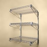 IMAGE OF 3 Shelf Chrome Wire Wall Mounted Kit-18
