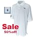 Men's Golf Polo Shirt White German Shepherd