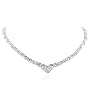 Sterling Silver 1.00 Carat Diamond Necklace 18"