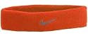 Nike Swoosh headband - orange with a brown Swoosh