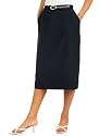 Women's Belted Pencil Skirt, Regular & Plus Size