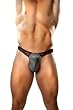 Oh So Sexy Male Power Silver Streak Black Mesh Silver Streak Thong