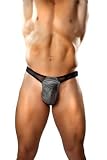 1st Fantasies Male Power Silver Streak Black Mesh Silver Streak Thong
