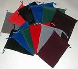 Chessex Dice: Velour Dice Bag Large (5 x 7) - Pick Your Color - Holds Approximately 90-100 Dice