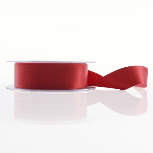 Red Satin Double Faced Ribbon (3mm x 3metres)