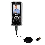 Retractable USB Cable for the LG AX265 with Power Hot Sync and Charge capabilities - uses Gomadic TipExchange Technology
