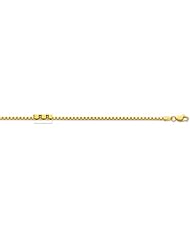 14K 30" Yellow Gold 1.6mm Polish Classic Box Chain With Lobster Clasp