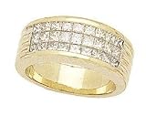 Wide Princess Mosaic Band 18k