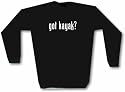 got kayak? Men's Sweat Shirt in 2 colors Small thru 3XL