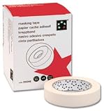 5 Star Masking Tape 4 Hour Application Rubber-Based Adhesive 25mmx50m [Pack 6]