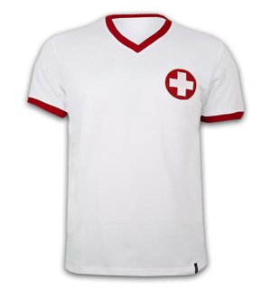 COPA Retro Trikot Away Schweiz 70er Jahre, Größe M