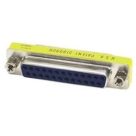Smart Cable Slim Line Gender Changer, DB25F To DB25F