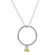 November Birthstone Sterling Silver or Goldfill Genuine Swarovski Crystal Baby Ring Necklace