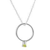 November Birthstone Sterling Silver or Goldfill Genuine Swarovski Crystal Baby Ring Necklace