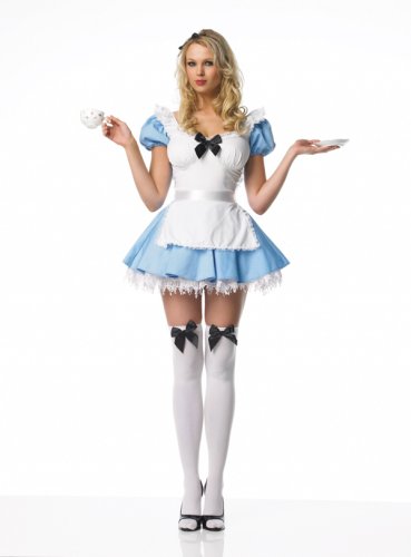 2Pc Sexy Alice In Wonderland Fairytale Halloween Costume