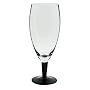 Anchor Hocking Celebrate 14-Ounce Pilsner Glass with Black Stem, 6 Pack