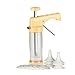 Ourokhome Cookie Press Icing Gun - Biscuit Maker Machine with 16 Discs and 6 Cake Decoration Tips (Yellow)