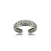 Bypass celtic toe ring in solid sterling silver