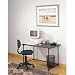 Black Steel Desk (Black) (28H x45W x 30D)