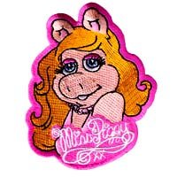 Jim Henson Muppets Miss Piggy Embroidered Iron on Patch