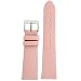 Watch Band Pink Satin Fabric with Leather lining