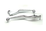 1988-2010 Honda VT 750 1100 Shadow 600 750 1100 Spirit Magna 750 CB750 Nighthawk VTX1300 1300 VT1100C2 ACE CBR600 F1 F2 F3 F4 F4i CBR900RR Billet Aluminum Chrome Brake and Clutch Skull Hand Grips Levers Left and Right One Pair Motorcycle
