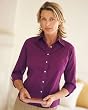 Devon & Jones ladies three-quarter sleeve stretch poplin blouse (DP625W)