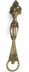 Drinkware Accessories Brass Bottle Opener 8.25 x 1.75 inches